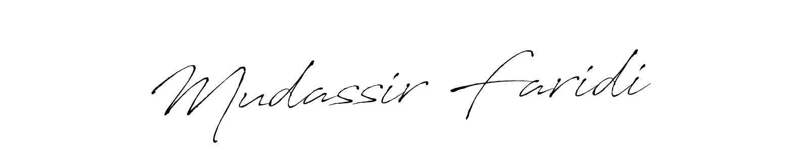 Mudassir Faridi  stylish signature style. Best Handwritten Sign (Antro_Vectra) for my name. Handwritten Signature Collection Ideas for my name Mudassir Faridi . Mudassir Faridi  signature style 6 images and pictures png