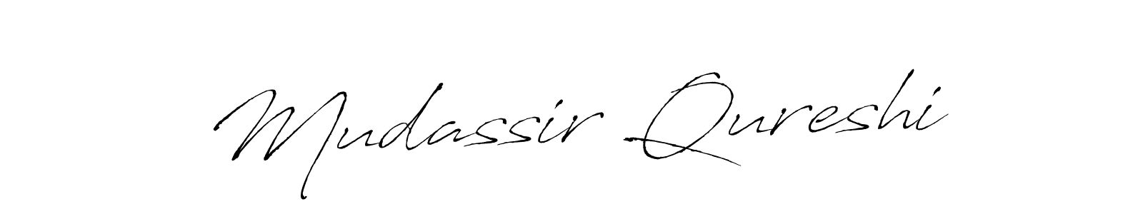You should practise on your own different ways (Antro_Vectra) to write your name (Mudassir Qureshi) in signature. don't let someone else do it for you. Mudassir Qureshi signature style 6 images and pictures png