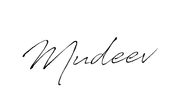 Also we have Mudeev name is the best signature style. Create professional handwritten signature collection using Antro_Vectra autograph style. Mudeev signature style 6 images and pictures png