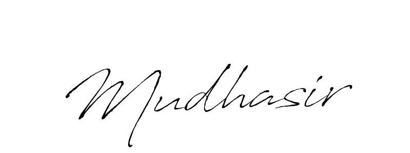 The best way (Antro_Vectra) to make a short signature is to pick only two or three words in your name. The name Mudhasir include a total of six letters. For converting this name. Mudhasir signature style 6 images and pictures png