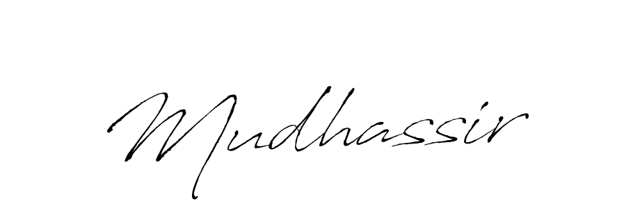 Mudhassir stylish signature style. Best Handwritten Sign (Antro_Vectra) for my name. Handwritten Signature Collection Ideas for my name Mudhassir. Mudhassir signature style 6 images and pictures png