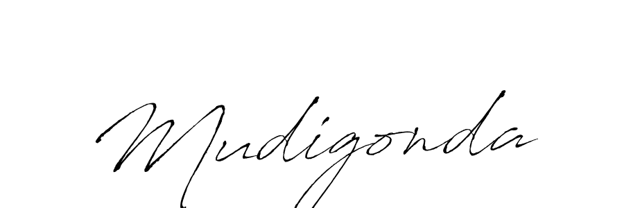 Mudigonda stylish signature style. Best Handwritten Sign (Antro_Vectra) for my name. Handwritten Signature Collection Ideas for my name Mudigonda. Mudigonda signature style 6 images and pictures png