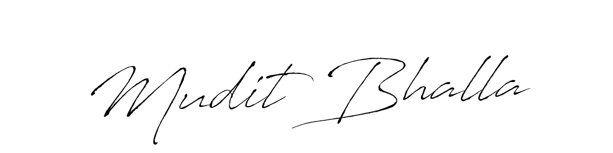 How to make Mudit Bhalla signature? Antro_Vectra is a professional autograph style. Create handwritten signature for Mudit Bhalla name. Mudit Bhalla signature style 6 images and pictures png