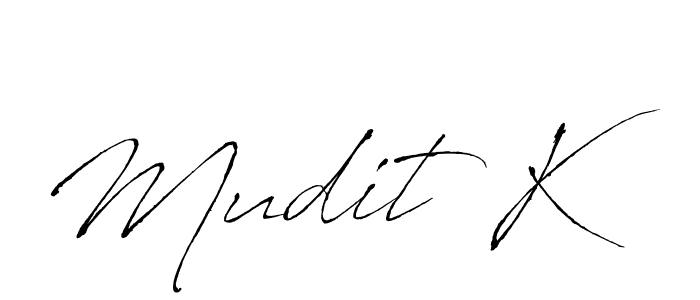 How to Draw Mudit K signature style? Antro_Vectra is a latest design signature styles for name Mudit K. Mudit K signature style 6 images and pictures png