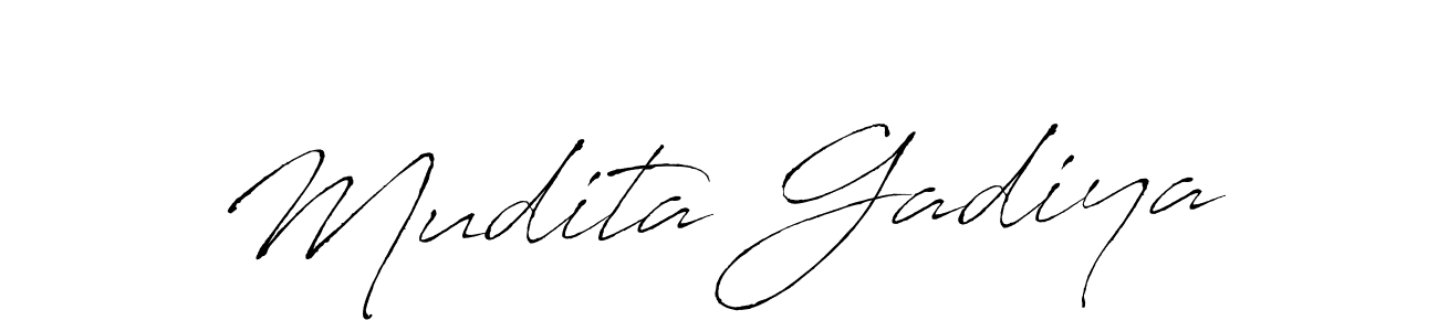You can use this online signature creator to create a handwritten signature for the name Mudita Gadiya. This is the best online autograph maker. Mudita Gadiya signature style 6 images and pictures png