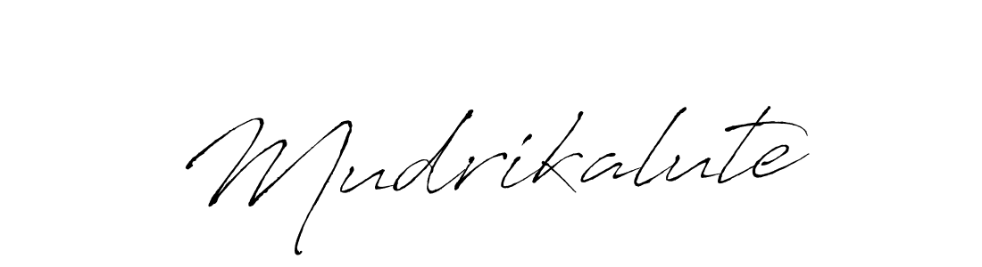 Antro_Vectra is a professional signature style that is perfect for those who want to add a touch of class to their signature. It is also a great choice for those who want to make their signature more unique. Get Mudrikalute name to fancy signature for free. Mudrikalute signature style 6 images and pictures png