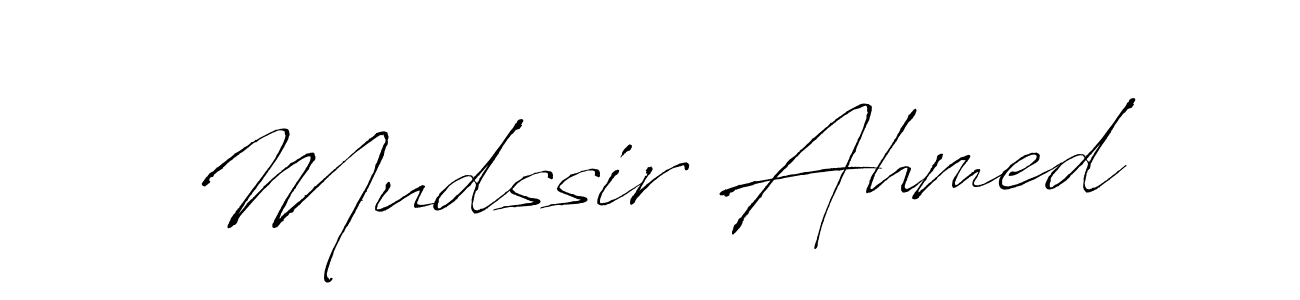 if you are searching for the best signature style for your name Mudssir Ahmed. so please give up your signature search. here we have designed multiple signature styles  using Antro_Vectra. Mudssir Ahmed signature style 6 images and pictures png