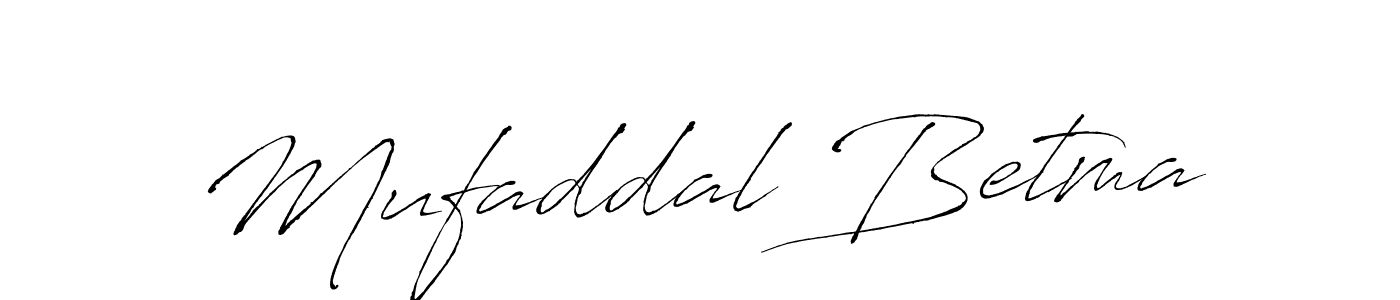 Design your own signature with our free online signature maker. With this signature software, you can create a handwritten (Antro_Vectra) signature for name Mufaddal Betma. Mufaddal Betma signature style 6 images and pictures png