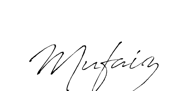 Design your own signature with our free online signature maker. With this signature software, you can create a handwritten (Antro_Vectra) signature for name Mufaiz. Mufaiz signature style 6 images and pictures png