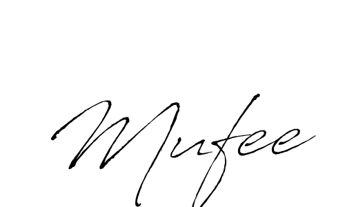 Create a beautiful signature design for name Mufee. With this signature (Antro_Vectra) fonts, you can make a handwritten signature for free. Mufee signature style 6 images and pictures png