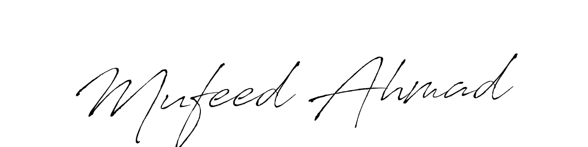 Use a signature maker to create a handwritten signature online. With this signature software, you can design (Antro_Vectra) your own signature for name Mufeed Ahmad. Mufeed Ahmad signature style 6 images and pictures png