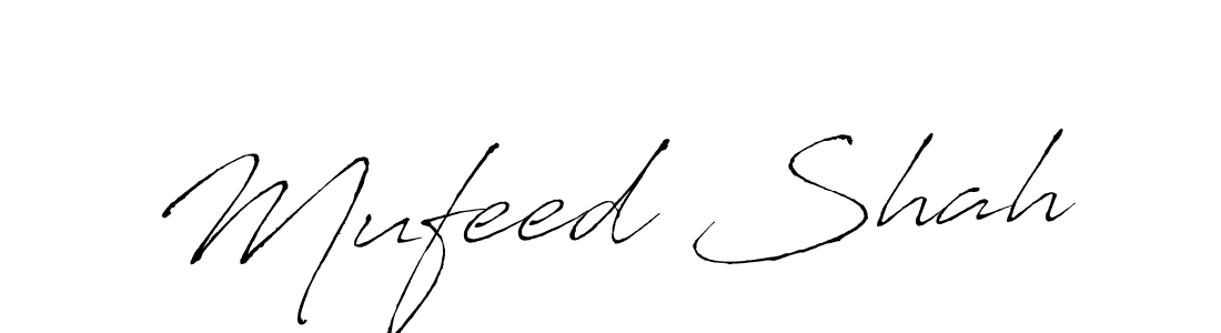 Antro_Vectra is a professional signature style that is perfect for those who want to add a touch of class to their signature. It is also a great choice for those who want to make their signature more unique. Get Mufeed Shah name to fancy signature for free. Mufeed Shah signature style 6 images and pictures png