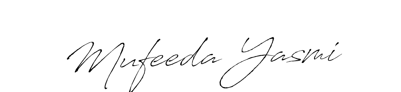 if you are searching for the best signature style for your name Mufeeda Yasmi. so please give up your signature search. here we have designed multiple signature styles  using Antro_Vectra. Mufeeda Yasmi signature style 6 images and pictures png