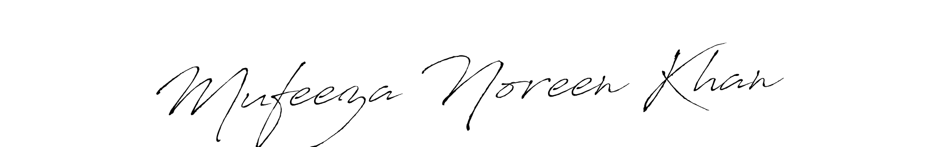 Also we have Mufeeza Noreen Khan name is the best signature style. Create professional handwritten signature collection using Antro_Vectra autograph style. Mufeeza Noreen Khan signature style 6 images and pictures png