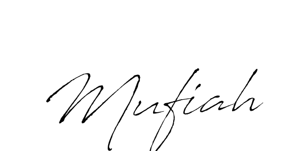 The best way (Antro_Vectra) to make a short signature is to pick only two or three words in your name. The name Mufiah include a total of six letters. For converting this name. Mufiah signature style 6 images and pictures png