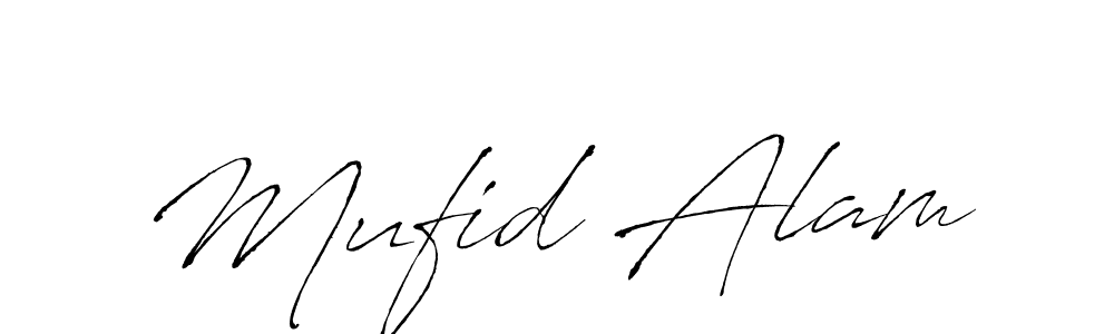 The best way (Antro_Vectra) to make a short signature is to pick only two or three words in your name. The name Mufid Alam include a total of six letters. For converting this name. Mufid Alam signature style 6 images and pictures png