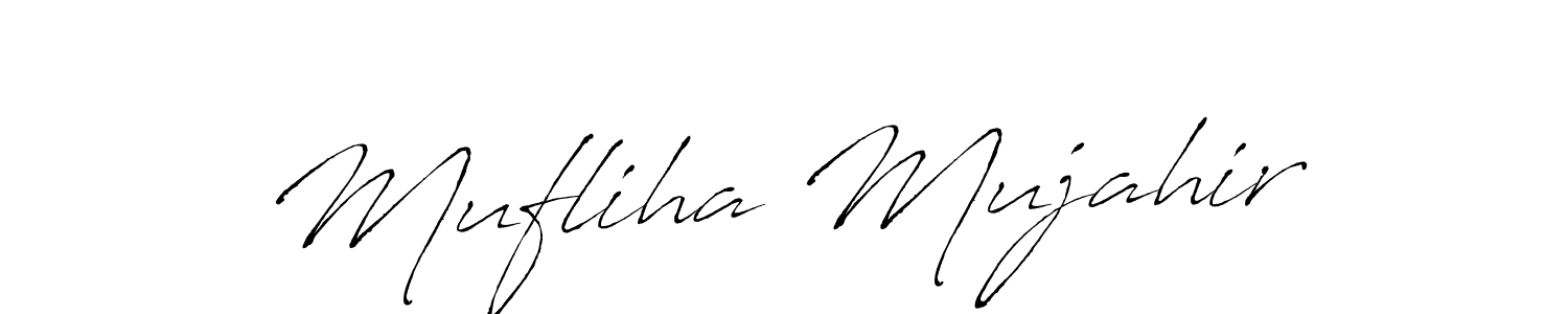 Make a beautiful signature design for name Mufliha Mujahir. Use this online signature maker to create a handwritten signature for free. Mufliha Mujahir signature style 6 images and pictures png