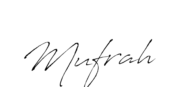 The best way (Antro_Vectra) to make a short signature is to pick only two or three words in your name. The name Mufrah include a total of six letters. For converting this name. Mufrah signature style 6 images and pictures png