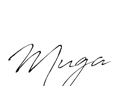 Use a signature maker to create a handwritten signature online. With this signature software, you can design (Antro_Vectra) your own signature for name Muga. Muga signature style 6 images and pictures png