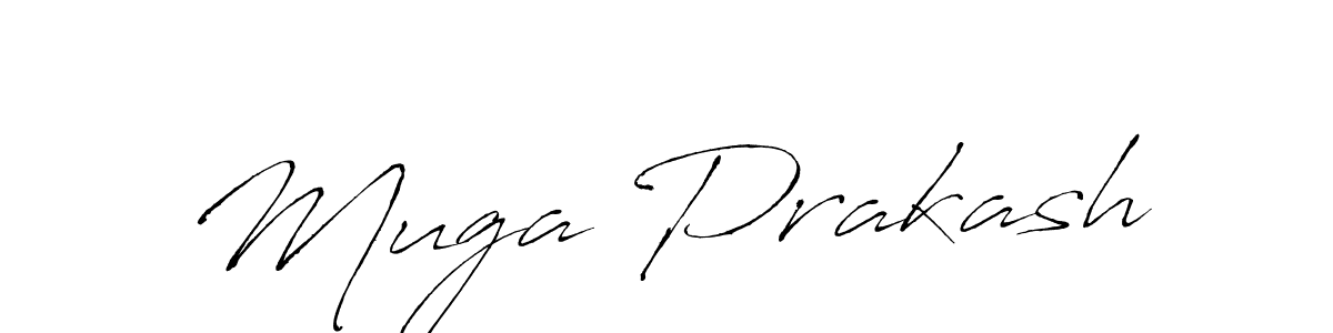 Muga Prakash stylish signature style. Best Handwritten Sign (Antro_Vectra) for my name. Handwritten Signature Collection Ideas for my name Muga Prakash. Muga Prakash signature style 6 images and pictures png