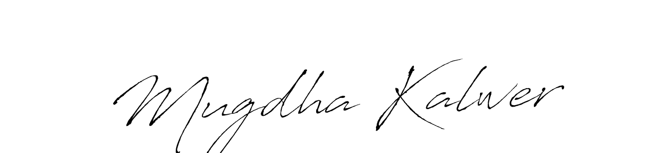 Design your own signature with our free online signature maker. With this signature software, you can create a handwritten (Antro_Vectra) signature for name Mugdha Kalwer. Mugdha Kalwer signature style 6 images and pictures png