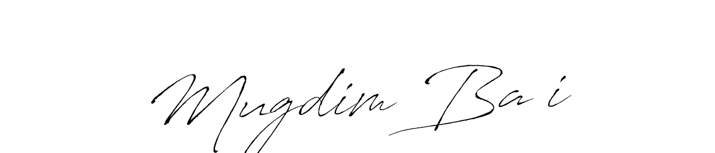 Make a beautiful signature design for name Mugdim Bašić. With this signature (Antro_Vectra) style, you can create a handwritten signature for free. Mugdim Bašić signature style 6 images and pictures png