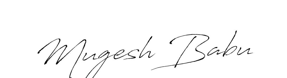 How to make Mugesh Babu name signature. Use Antro_Vectra style for creating short signs online. This is the latest handwritten sign. Mugesh Babu signature style 6 images and pictures png