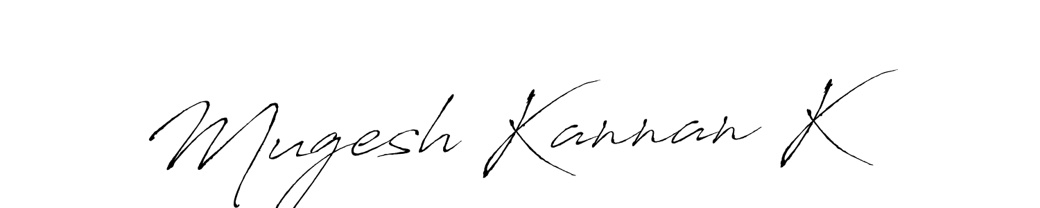 How to make Mugesh Kannan K signature? Antro_Vectra is a professional autograph style. Create handwritten signature for Mugesh Kannan K name. Mugesh Kannan K signature style 6 images and pictures png