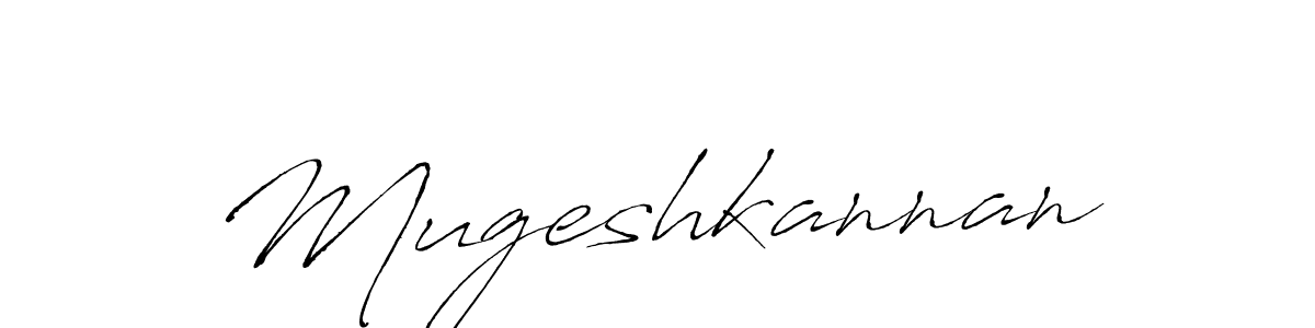 Make a beautiful signature design for name Mugeshkannan. With this signature (Antro_Vectra) style, you can create a handwritten signature for free. Mugeshkannan signature style 6 images and pictures png