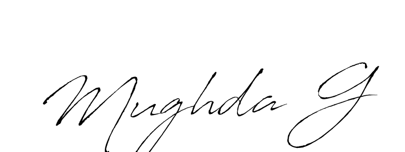 Also You can easily find your signature by using the search form. We will create Mughda G name handwritten signature images for you free of cost using Antro_Vectra sign style. Mughda G signature style 6 images and pictures png