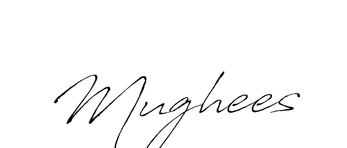 You should practise on your own different ways (Antro_Vectra) to write your name (Mughees) in signature. don't let someone else do it for you. Mughees signature style 6 images and pictures png