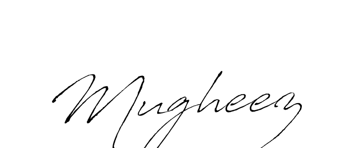 How to make Mugheez signature? Antro_Vectra is a professional autograph style. Create handwritten signature for Mugheez name. Mugheez signature style 6 images and pictures png