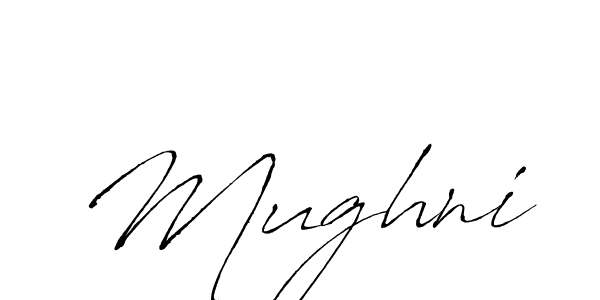 Make a beautiful signature design for name Mughni. With this signature (Antro_Vectra) style, you can create a handwritten signature for free. Mughni signature style 6 images and pictures png