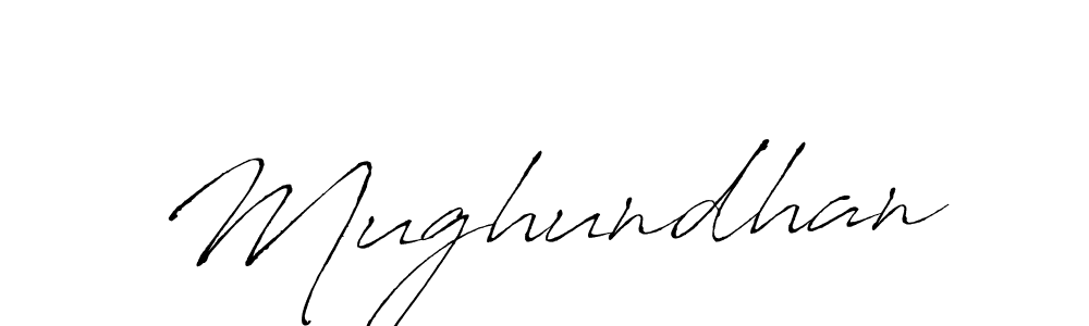 The best way (Antro_Vectra) to make a short signature is to pick only two or three words in your name. The name Mughundhan include a total of six letters. For converting this name. Mughundhan signature style 6 images and pictures png