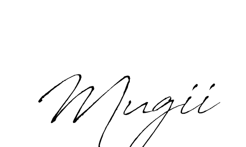 Design your own signature with our free online signature maker. With this signature software, you can create a handwritten (Antro_Vectra) signature for name Mugii. Mugii signature style 6 images and pictures png