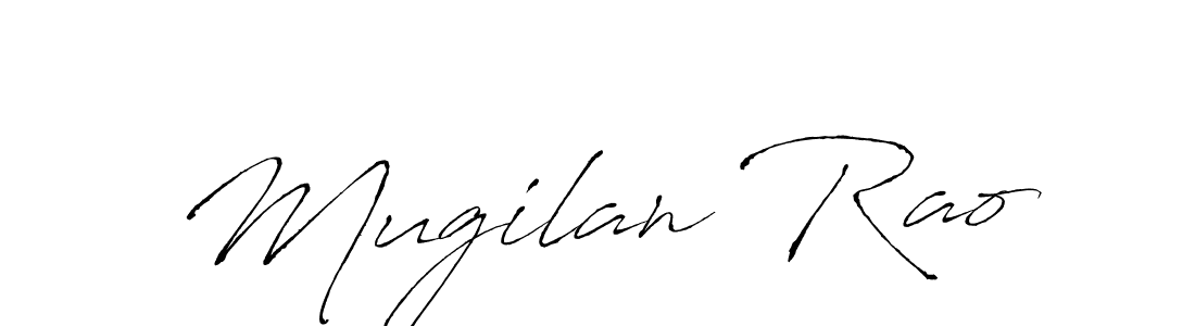 Create a beautiful signature design for name Mugilan Rao. With this signature (Antro_Vectra) fonts, you can make a handwritten signature for free. Mugilan Rao signature style 6 images and pictures png