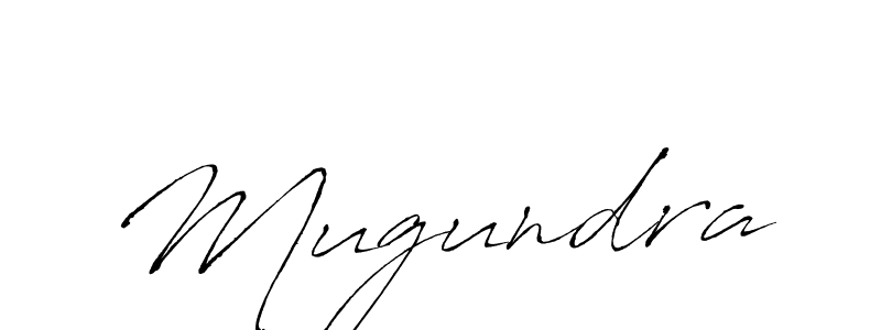 Design your own signature with our free online signature maker. With this signature software, you can create a handwritten (Antro_Vectra) signature for name Mugundra. Mugundra signature style 6 images and pictures png
