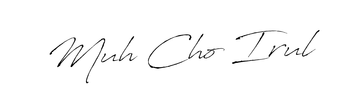Muh Cho Irul stylish signature style. Best Handwritten Sign (Antro_Vectra) for my name. Handwritten Signature Collection Ideas for my name Muh Cho Irul. Muh Cho Irul signature style 6 images and pictures png