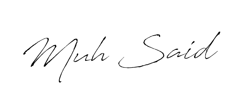How to Draw Muh Said signature style? Antro_Vectra is a latest design signature styles for name Muh Said. Muh Said signature style 6 images and pictures png
