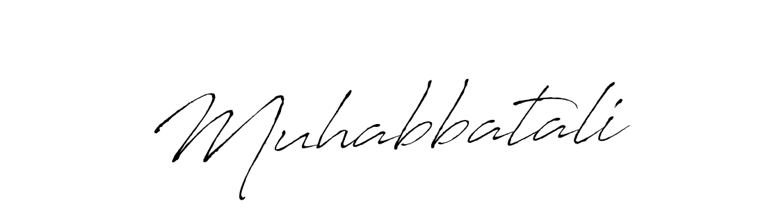 Make a beautiful signature design for name Muhabbatali. With this signature (Antro_Vectra) style, you can create a handwritten signature for free. Muhabbatali signature style 6 images and pictures png