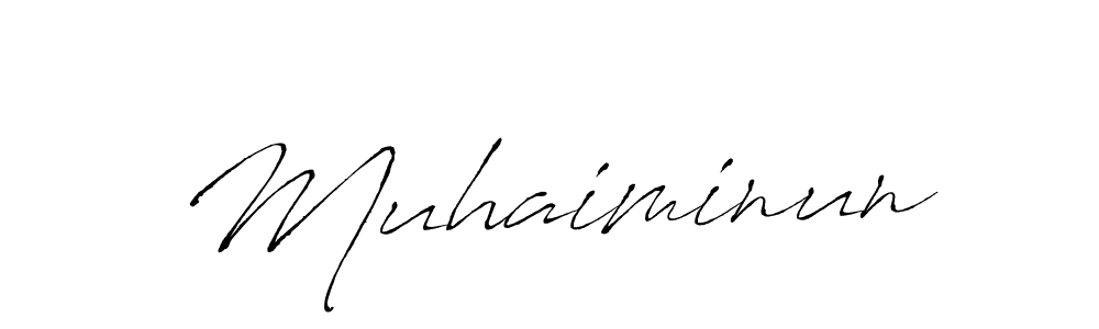 How to make Muhaiminun signature? Antro_Vectra is a professional autograph style. Create handwritten signature for Muhaiminun name. Muhaiminun signature style 6 images and pictures png