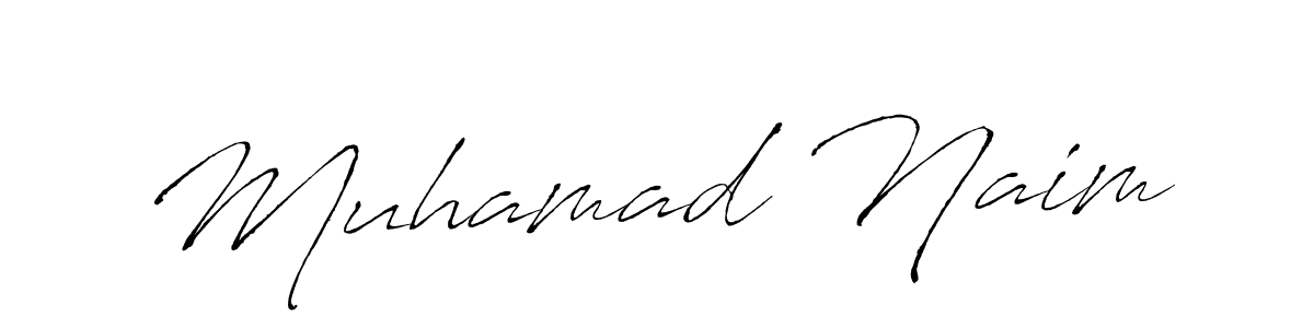 How to make Muhamad Naim signature? Antro_Vectra is a professional autograph style. Create handwritten signature for Muhamad Naim name. Muhamad Naim signature style 6 images and pictures png