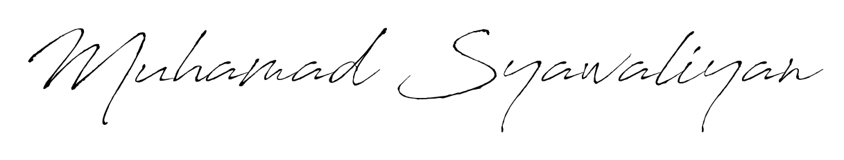 A dynamic signature style for Muhamad Syawaliyan using Antro_Vectra script. Designed to look authentic, handwritten, and professional. Muhamad Syawaliyan signature style 6 images and pictures png