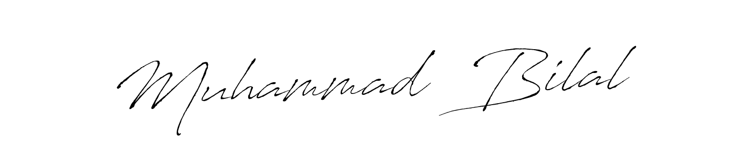 How to make Muhammad  Bilal signature? Antro_Vectra is a professional autograph style. Create handwritten signature for Muhammad  Bilal name. Muhammad  Bilal signature style 6 images and pictures png