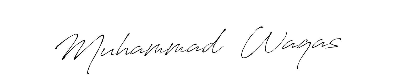 Use a signature maker to create a handwritten signature online. With this signature software, you can design (Antro_Vectra) your own signature for name Muhammad  Waqas. Muhammad  Waqas signature style 6 images and pictures png