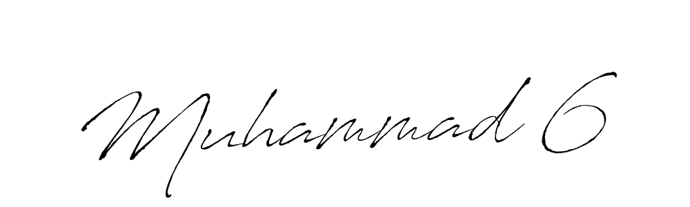 How to make Muhammad 6 name signature. Use Antro_Vectra style for creating short signs online. This is the latest handwritten sign. Muhammad 6 signature style 6 images and pictures png