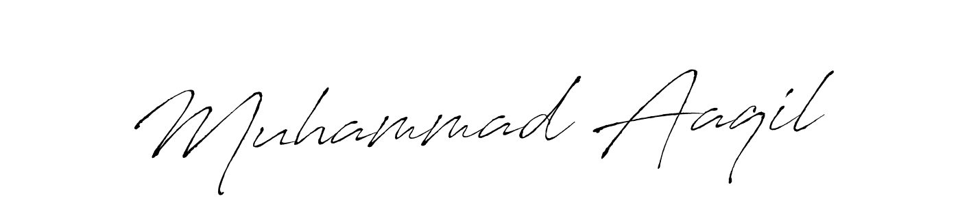 Muhammad Aaqil stylish signature style. Best Handwritten Sign (Antro_Vectra) for my name. Handwritten Signature Collection Ideas for my name Muhammad Aaqil. Muhammad Aaqil signature style 6 images and pictures png