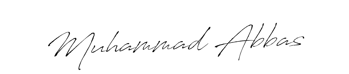 Create a beautiful signature design for name Muhammad Abbas. With this signature (Antro_Vectra) fonts, you can make a handwritten signature for free. Muhammad Abbas signature style 6 images and pictures png