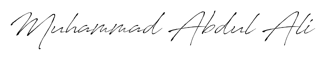 Try this chic Muhammad Abdul Ali handwritten sign style. Using Antro_Vectra font elements, it gives your name a sleek, memorable identity. Muhammad Abdul Ali signature style 6 images and pictures png