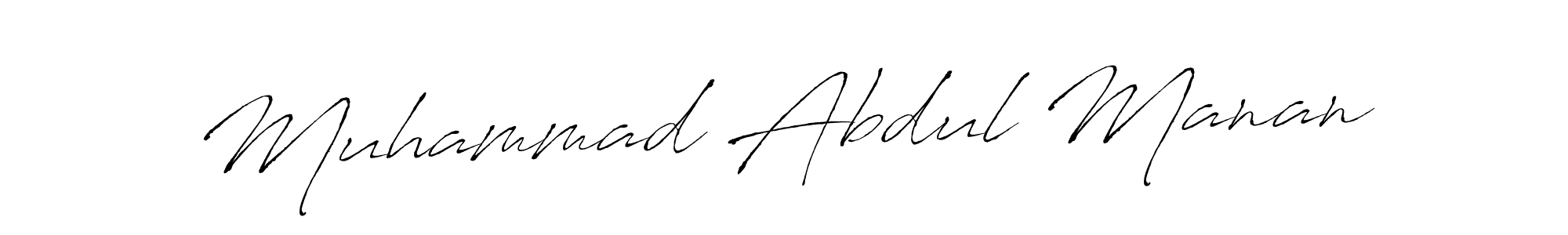 Muhammad Abdul Manan stylish signature style. Best Handwritten Sign (Antro_Vectra) for my name. Handwritten Signature Collection Ideas for my name Muhammad Abdul Manan. Muhammad Abdul Manan signature style 6 images and pictures png